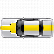 Adesivo Vinile Doppia Striscia Personalizzata Cofano Tetto Bagagliaio per Dodge Challenger 2008-2014_5