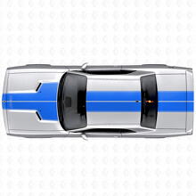 Adesivo in vinile con doppi bordi sagomati personalizzati per cofano, tetto e bagagliaio per Dodge Challenger 2008-2014_2