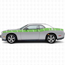 Adesivo in Vinile a Strisce Laterali Stile Strobo per Dodge Challenger_3