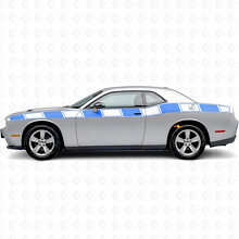 Strisce Grafiche Strobo Adesivo Laterale in Vinile per Dodge Challenger_3