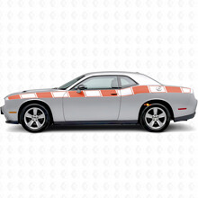 Strisce Grafiche Strobo Adesivo Laterale in Vinile per Dodge Challenger_4