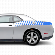 Adesivo in Vinile con Strisce Stroboscopiche Posteriori Laterali per Dodge Challenger_2