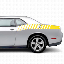 Adesivo in Vinile con Strisce Stroboscopiche Posteriori Laterali per Dodge Challenger_5