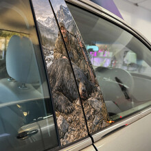 Adesivo in Vinile per Montante Porta Black Bear Hunter_2