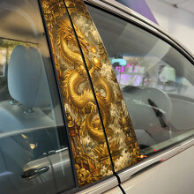 Adesivo in Vinile per Montante Porta Golden Dragon_2