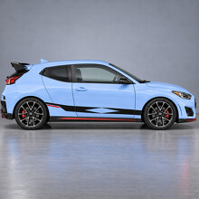 Adesivo in Vinile Diamond Kick Side per Hyundai Veloster N_2