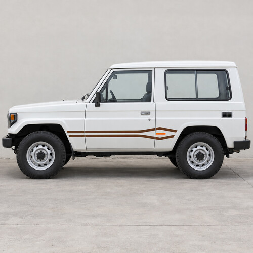 Adesivo in Vinile a Nastro Ramificato per Toyota Land Cruiser BJ70 SWB 1984-1990_1
