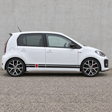 Adesivo Vinile Laterale Ponte Rosso per Volkswagen up! GTI 5 porte 2018-2023_2