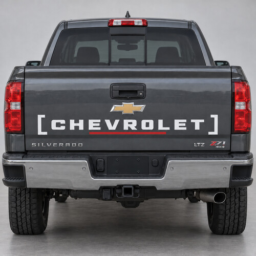 Tipo Staffa Adesivo in Vinile per Portellone 1500 per Chevrolet Silverado 2018_1