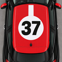 Adesivo in Vinile Tetto Rally Disc 37 per MINI Paceman R61 2013-2016_2