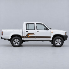 Adesivo Vinile Laterale Nastro di Ritorno Doppia Cabina Pre-Facelift per Toyota Hilux 1997-2001_2
