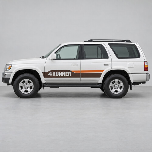 Adesivo in vinile laterale con pannello lettere retrò N180 per Toyota 4Runner 1996-2002_1