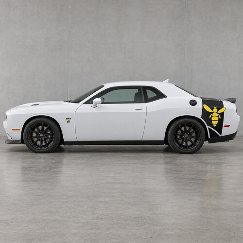 Adesivo in Vinile a Fascia Stretta con Ala Posteriore Laterale per Bagagliaio per Dodge Challenger 2023_1