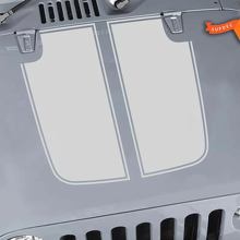 Jeep Wrangler TJ vinile 2 pezzi adesivo per cofano decalcomania TJ U SCEGLI IL COLORE
 2