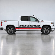 Adesivo Laterale in Vinile per Binari a Pennello Tipo Aperto RST Crew Cab per Chevrolet Silverado 2024_2
