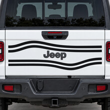 Adesivo in vinile sagomato a contorno aperto Texas Trail per portellone Jeep Gladiator 2023_2