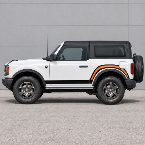 Adesivo in Vinile per Arco Posteriore Grande Curva 2 Porte Laterale per Ford Bronco 2024_1