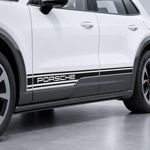 Adesivo in Vinile a Strisce Marchiato per Modanatura Laterale Porsche Cayenne Elettrico_2