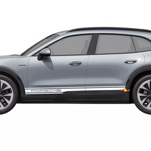 Adesivo in Vinile a Strisce Marchiato per Modanatura Laterale Porsche Cayenne Elettrico_4