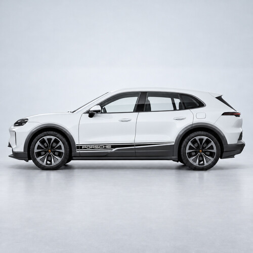 Adesivo in Vinile con Strisce Laterali Contorno Accento per Porsche Cayenne Electric