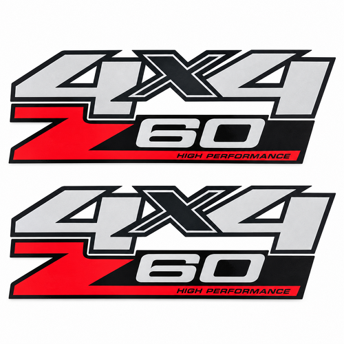 Adesivo in Vinile ad Alte Prestazioni 4x4 Z60 per Fianchetto per GMC Sierra GMT900 2007-2013
