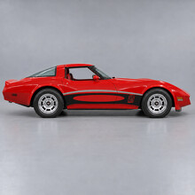 Open Cove Side Vinyl Decal Sticker for Chevrolet Corvette C3 1982_2