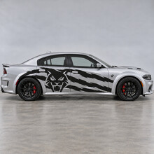 Adesivo Vinile Laterale Frontal Cat Rake Widebody per Dodge Charger 2023_2