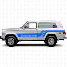Adesivo in vinile a strisce laterali Cherokee Chief per Jeep Cherokee 1981-83_2