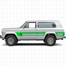 Strisce Laterali in Vinile Stile Retrò Adesivo per Jeep Cherokee 1981-83_3
