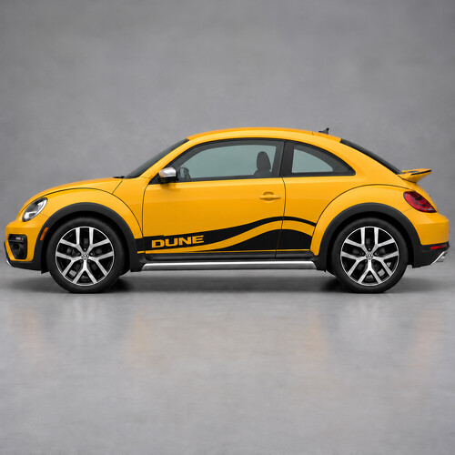 Adesivo in Vinile a Canale Laterale Sabbia Duna per Volkswagen Beetle 2016