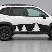 Adesivo in Vinile Laterale Finestra Tre Pini per Subaru Forester 2024_2