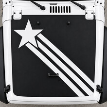 Adesivo Vinilico Star Trail per Cofano Jeep Wrangler 2014_2