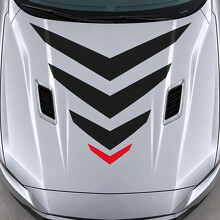 Adesivo Vinile Cofano Sonic Chevron Mach 1 per Ford Mustang 2021_2
