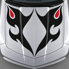 Adesivo in Vinile Decalcomania Cofano Twin Flame SS per Chevrolet Camaro 2013_2