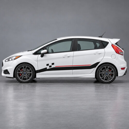 Adesivo in Vinile ST Step Checker Laterale per Ford Fiesta 2019_1