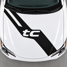 Adesivo Vinile Decalcomania Cofano Sash Open Letter per Scion tC 2014-2016 Restyling_2