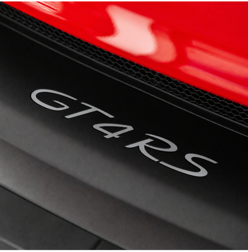 Adesivo in Vinile con Lettere per Spoiler Anteriore Porsche GT4 RS