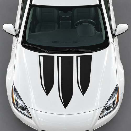 Adesivo Vinile Cofano con Tre Lama Scudo per Buick Regal GS 2012-2013_1