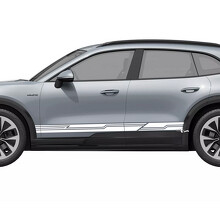Adesivo in Vinile per Minigonne Strisce in Stile Cyber per Porsche Cayenne Electric_3