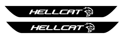Set di Adesivi in Vinile per Battitacco Stile Hellcat per Dodge Challenger