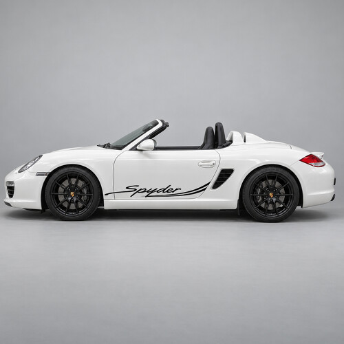 Adesivo Vinile Laterale a Doppia Linea per Porsche Boxster Spyder 987 2011-2012_1
