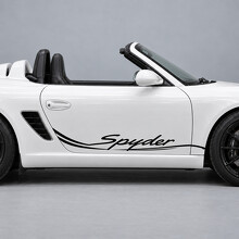 Adesivo Vinile Laterale a Doppia Linea per Porsche Boxster Spyder 987 2011-2012_2