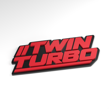 Doppio Turbo Doppio Taglio Emblema 3D in Acrilico_3