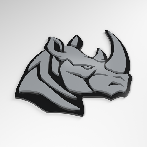 Distintivo Acrilico 3D Rhino Forward Force_1