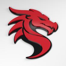 Distintivo Acrilico 3D Dragon S-Curve_3