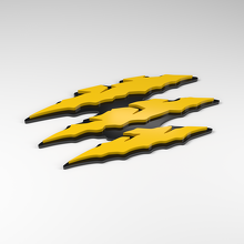 Distintivo Acrilico 3D Claw Triple Slash_2