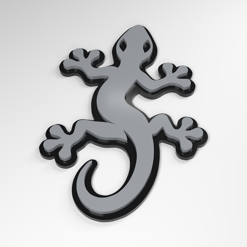 Distintivo Acrilico 3D Gecko Grip