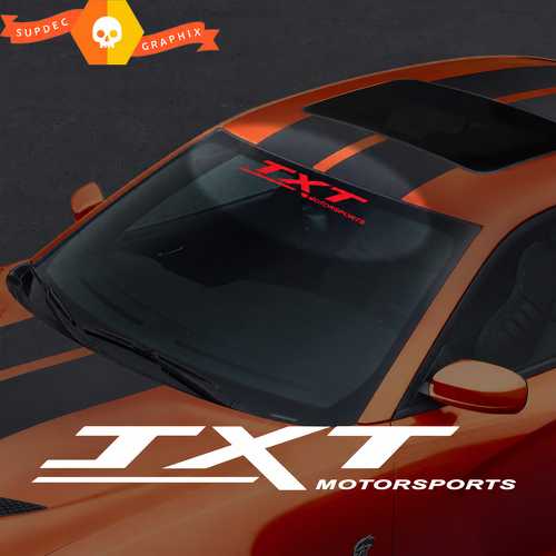Adesivo in Vinile Personalizzato per Parabrezza Motorsports per Dodge Challenger Charger