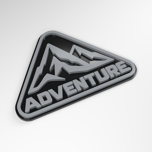 Targa 3D Acrilica Adventure Peak
