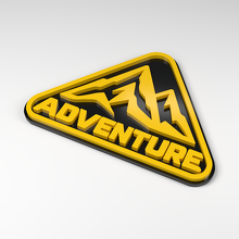 Targa 3D Acrilica Adventure Peak_2